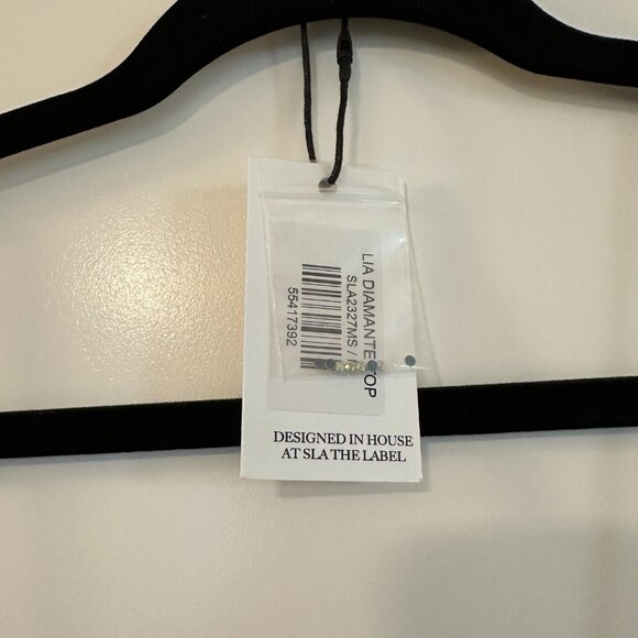 SLA The Label Rhinestone Crop Top - Picture 5 of 5